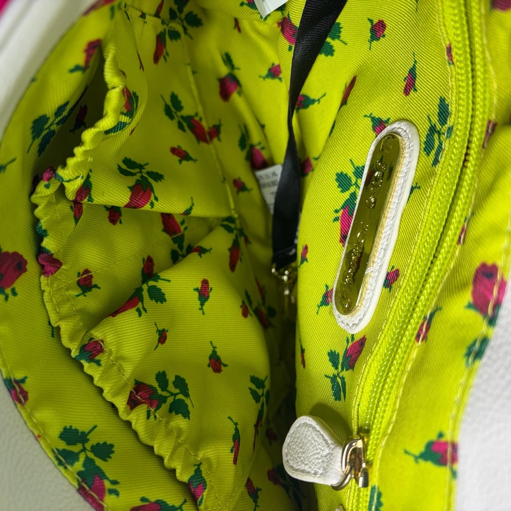 Betsey Johnson Kitsch Pink White Phone Crossbody Purse Bag Hotline Retro Y2K - Picture 3 of 13